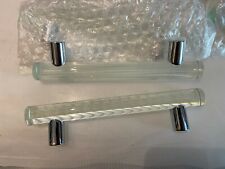 1x Glas / Kristall Möbelgriff