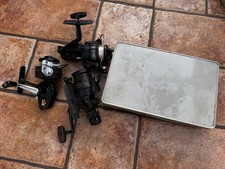 3 x alte Angelrollen -