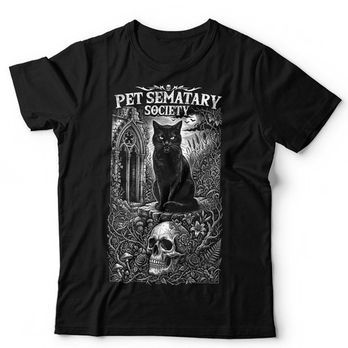 Schwarze katze totenkopf - schwarze,