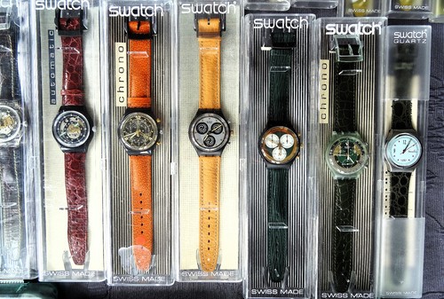 Swatch uhren sammlung wenige - swatch, sammlung,