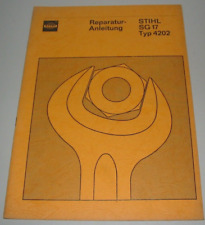 Reparaturanleitung Stihl SG 17 Typ 4202 Sprühgerät Flammen Stäuben Streuen