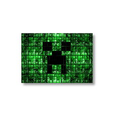 Minecraft Landschaft gerahmt