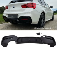 Sport Competition Diffusor Schwarz matt 2-Rohr für BMW F20 F21 mit M-Paket LCI