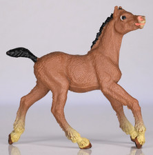 Safari Pferd Shire Horse Stute Fohlen braun