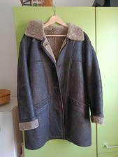 Echtleder Mantel mit Schaffell