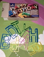 Tschibo Happy Birthday Buchstaben Bunt Kunststoff Keks Plätzchen Cutter Tcm Cook