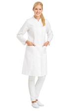 LEIBER 08/579 Damenmantel Labormantel Kittel Arztkittel Berufsmantel langarm 95°