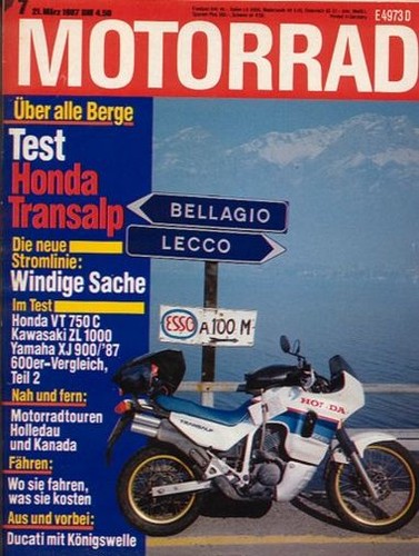 Motorrad 1987 test honda - +,