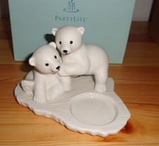 Partylite Teelichthalter Eisbär  2 kleine Eisbären P90348 OVP so süß