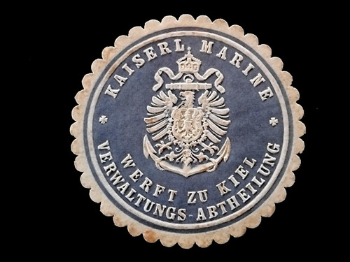 Siegelmarke kaiserliche marine - siegelmarke,