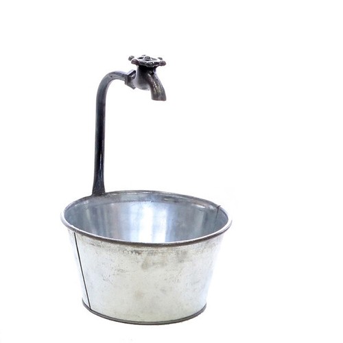 Metalleimer deko mit - metalleimer,