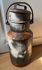 Milchkanne Kupfer alt! 45 cm hoch, 25  cm DM Patina schwer! Plastische Zahlen