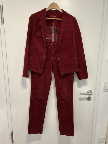 Anzug cord damen rot - anzug, s.oliver