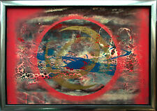 Jozsef Toth *1944: Mondsicheln Tanz der Monde Gemälde 69 x 97 Astronomie Kosmos