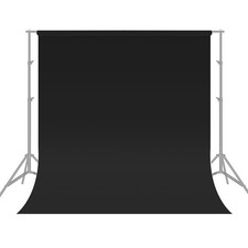 Fotohintergrund Schwarz 3x3 m