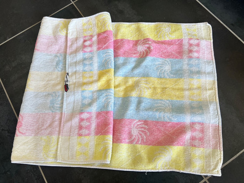 Handtuch 70er vintage rosa