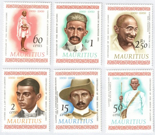 Mauritius 1969 gandhi - mauritius,