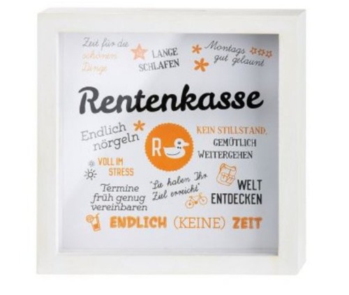 Rentenkasse spardose - rentenkasse,