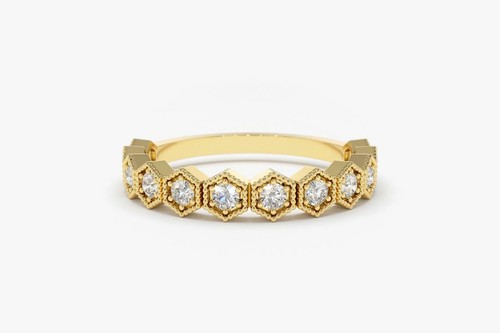 Romantischer diamant goldring - diamant,