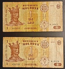   2 x Geldschein / Banknote, 1