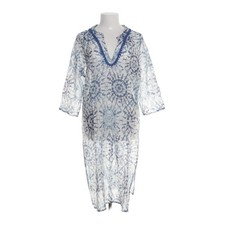 YellaMaris, Kleid, Größe: 42, Blau/Mehrfarbig, Baumwolle/Seide, Medaillon #BVg