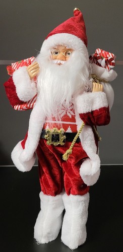 Großer weihnachtsmann mit - weihnachtsmann,