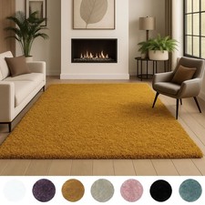 Wohnzimmer Hochflor Teppich