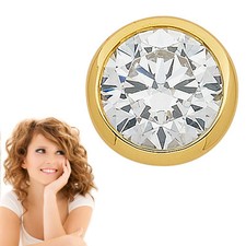 Frauen Solitär Anhänger mit weißem Zirkonia aus Echt Gold 585 (14 Kt) Gelbgold