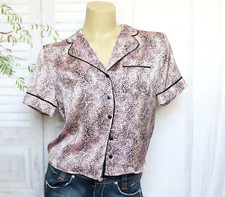 Peach Rosa Schwarz Satin