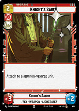 Knight's Saber - FOIL - Legends of the Force - Star Wars Unlimited
