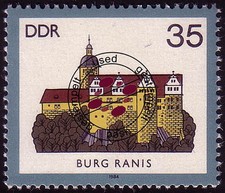 2912 Burgen 35 Pf 1984 Ranis O