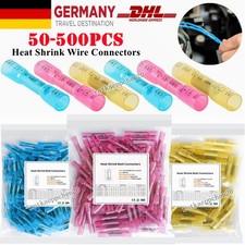 250x Stoßverbinder Kabelverbinder Quetschverbinder Schrumpfverbinder Schrumpfbar