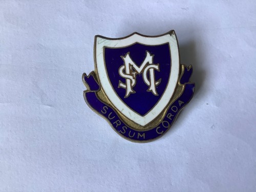 Vintage smc emaille pin - smc,