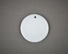 Schild rund 3,5 cm mit Loch