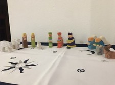 Handgeschnitzte 12-teilige