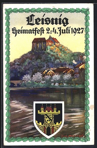 Künstler leisnig - künstler-ak,