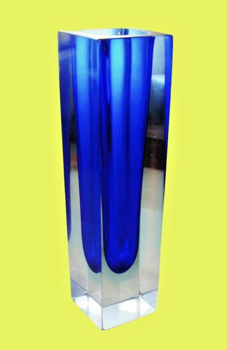 Murano sommerso glasvase blau - sommerso,