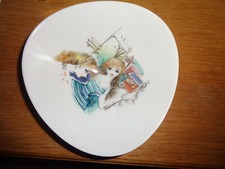 Rosenthal Lis Müller Dreiecksschale Handmalerei Porzellan 280 Schale