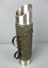 Metallvase Brutalist Style