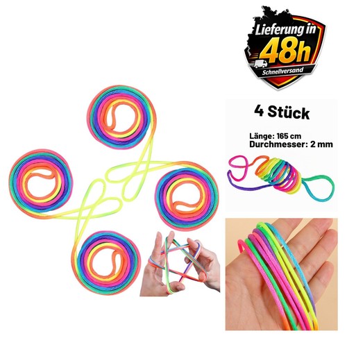 Fadenspiel regenbogen 4er set - fadenspiel,