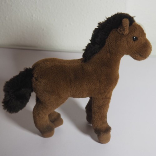 Steiff pferd pony braun mit - braun,