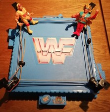 WWF Hasbro Vintage Wrestling Ring 1991 und 2 Figuren, Hulk Hogan und..