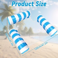 Sprifityy 3 Stück Luftmatratze Pool,Aufblasbares Schwimmbett,Wasserhängematte