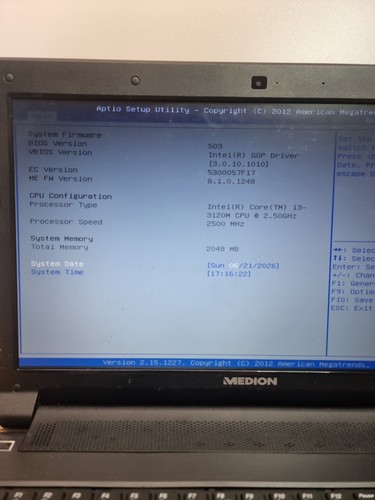 Medion akoya p6638 notebook - medion,