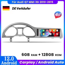 6+128G 10.25” Autoradio Für Audi Q7 MMI 3G 2010-2015 GPS Navi Android 12 Carplay