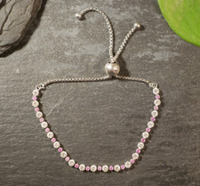 Hübsches 925 Sterling Silber Armband Venezianerarmband  Ale Pandora Rosa