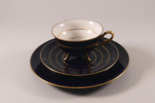 Ilmenau Henneberg  Sammeltasse kobaltblau Ringe um 1960-70 3tlg. Gedeck