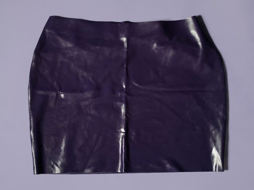 Echtes latex minirock lila - echtes,