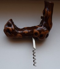 Korkenzieher Eiche Wurzelholz Deco Deko sehr schönes Design Frankreich Unikat