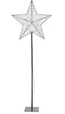 LUMIDA Xmas 2in1 LED-Dekostern zum Stellen & Hängen weiße & bunte LEDs. SCHWARZ 